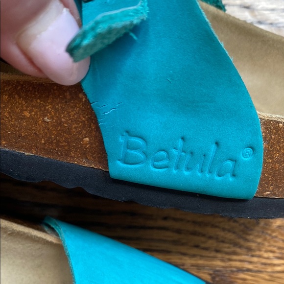 Betula  by Birkenstock Aqua Blue Sandals. - Picture 5 of 9